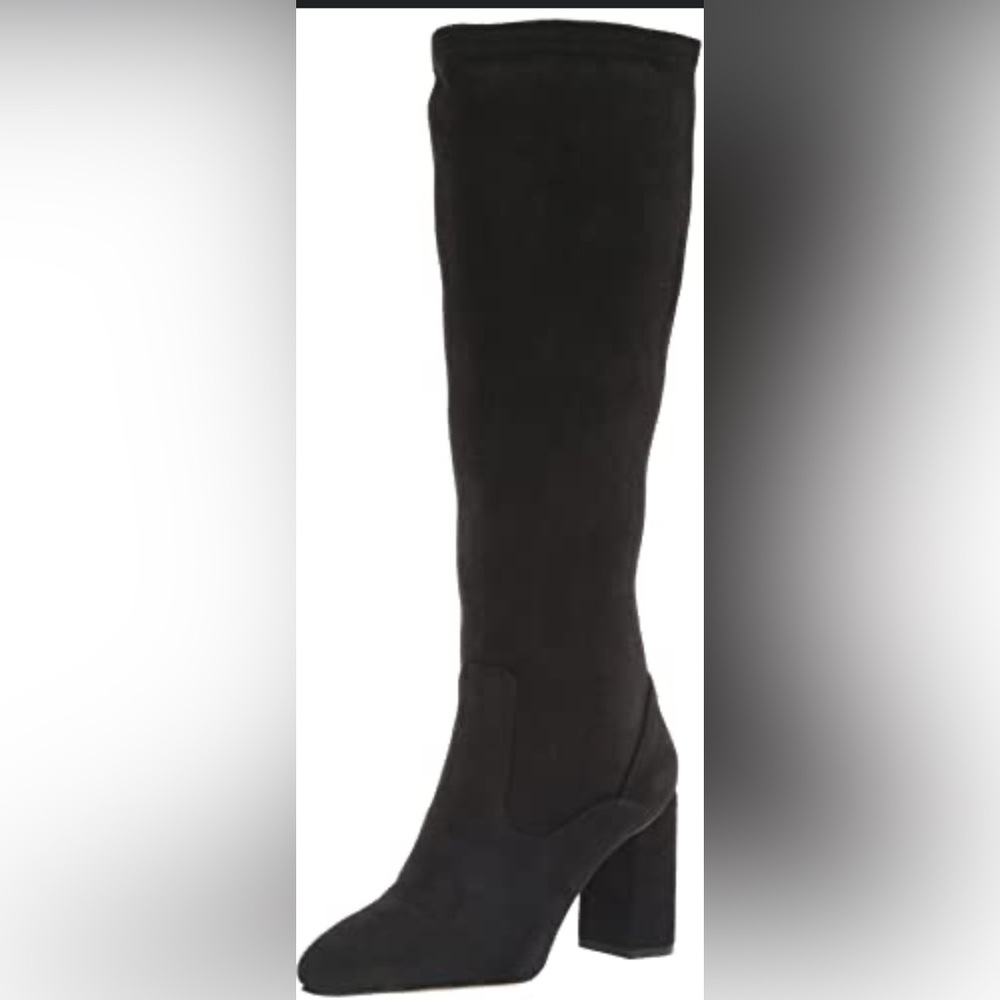 Tall leather sock boots